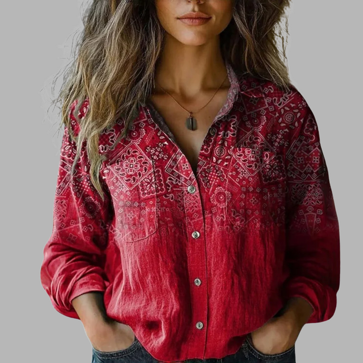DELACROIX | Blouse à Imprimé Floral Rétro Nanna