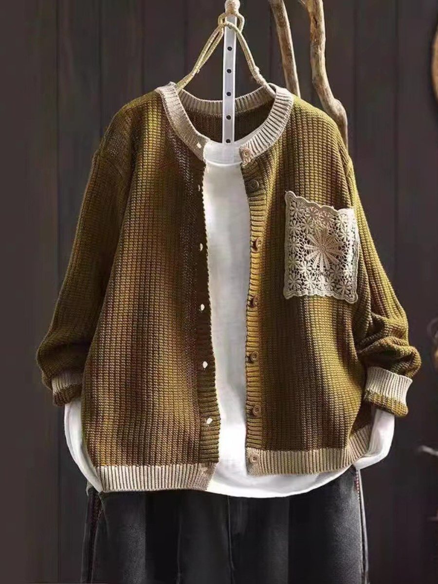 DELACROIX | Cardigan Maille Gaufrée à Poches Sandrine