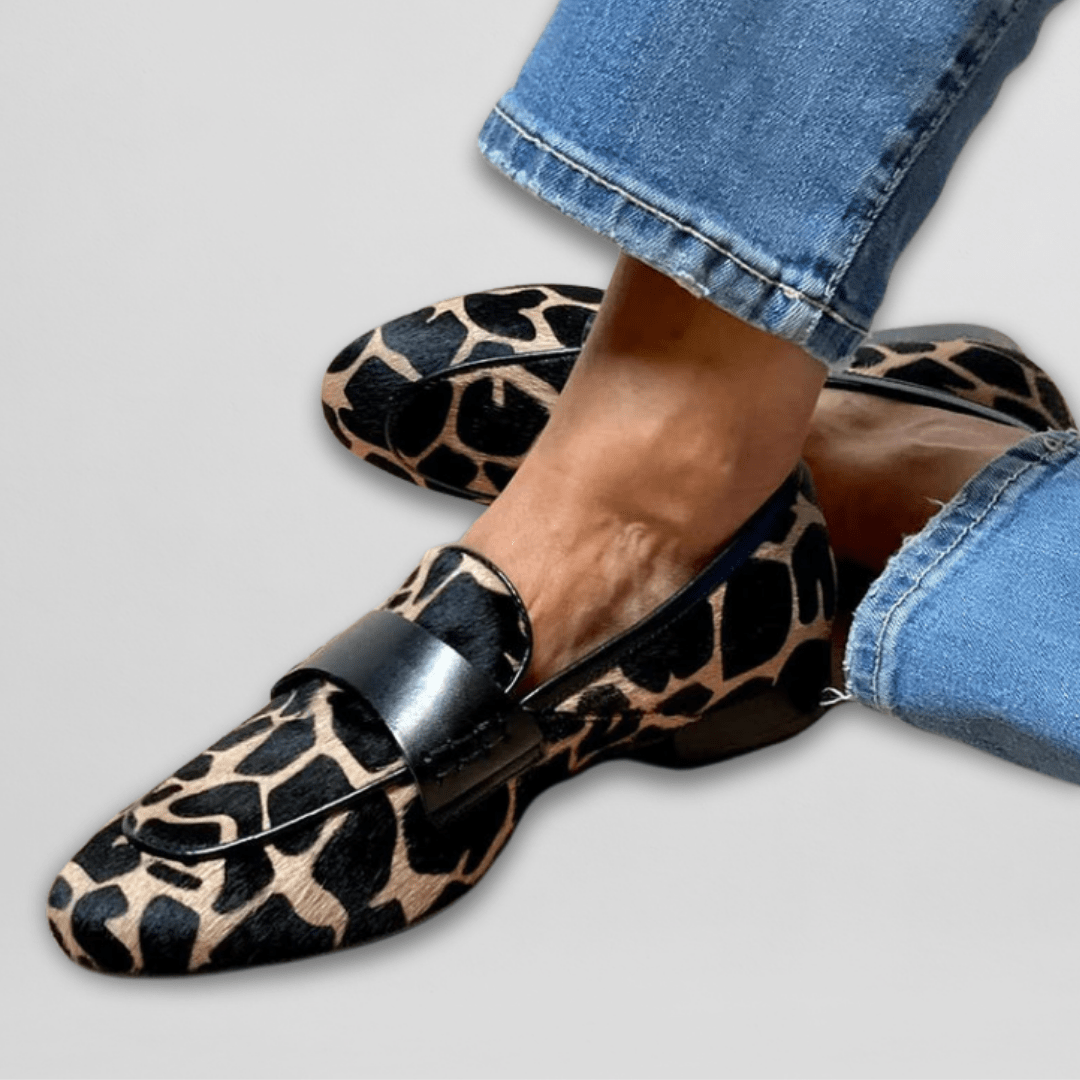 DELACROIX | Mocassins Léopard Confort Brigitte
