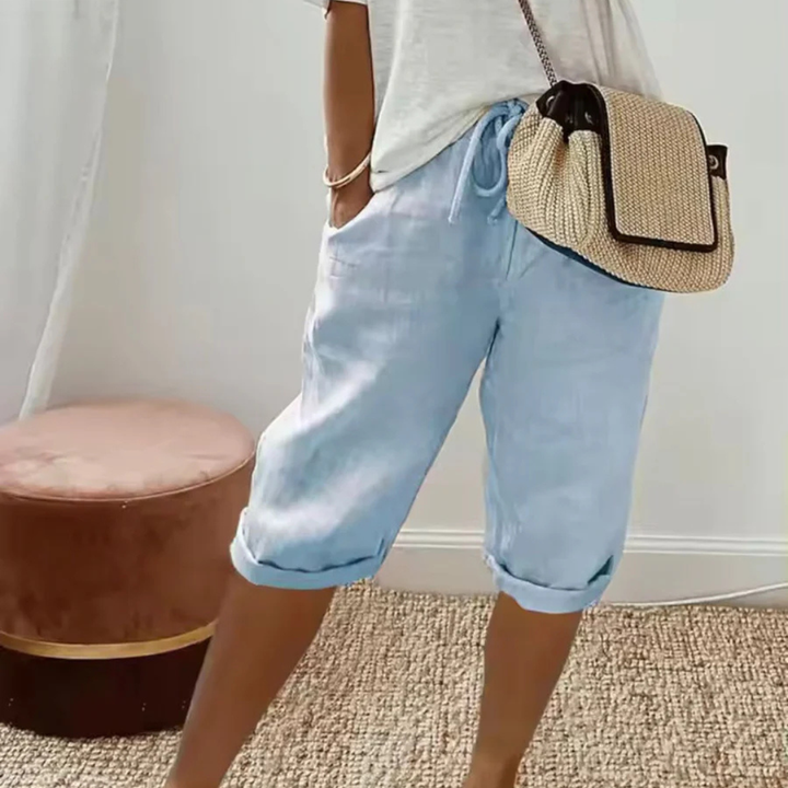 DEALCROIX | Shorts Capri à Cordon Camille