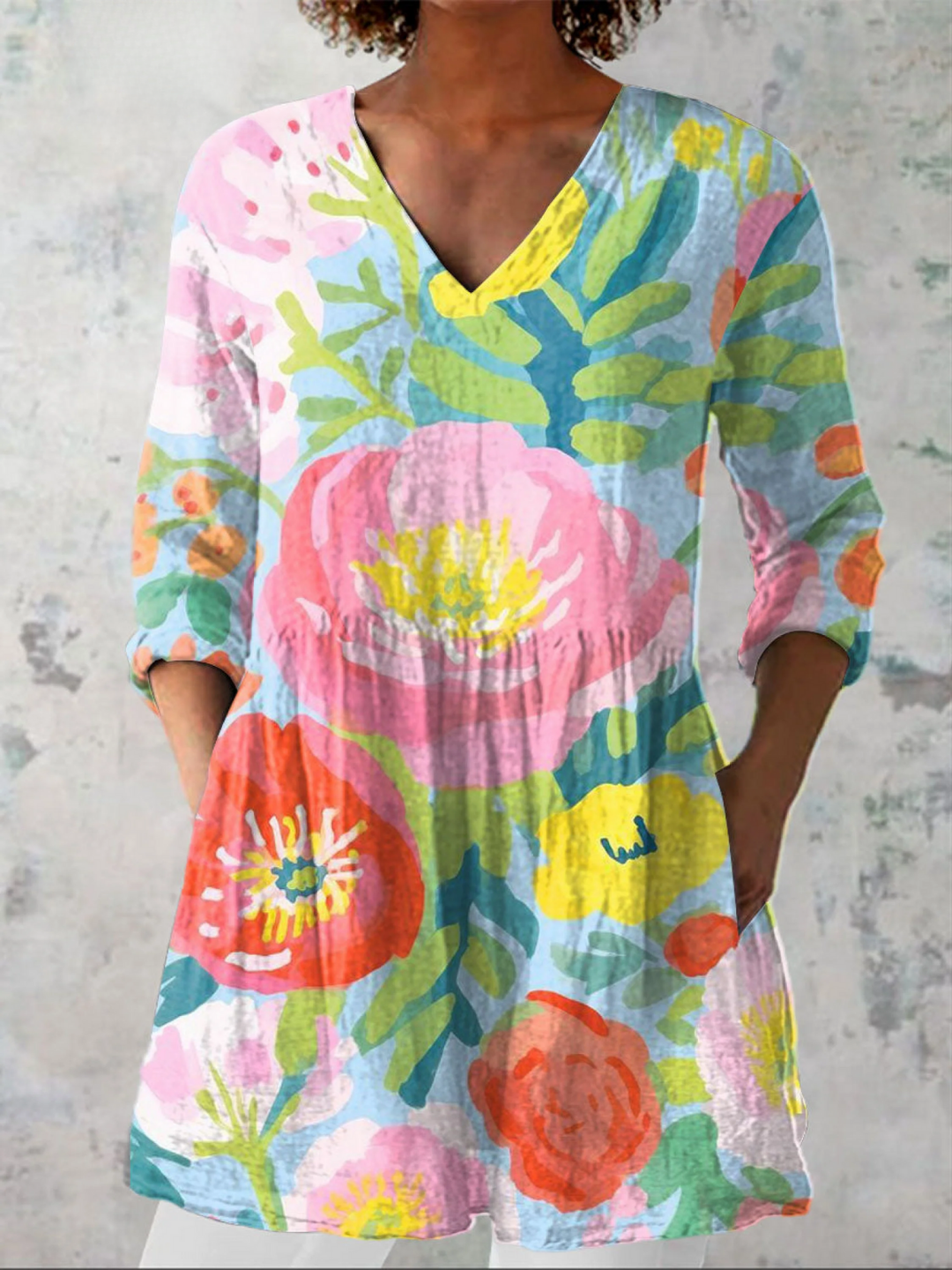 DELACROIX | Blouse Longue Vaporeuse Claire