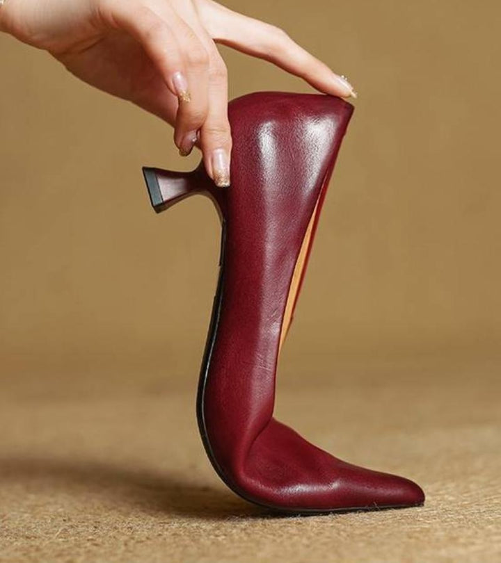 DELACROIX | Escarpins Pointus en Cuir Charlotte