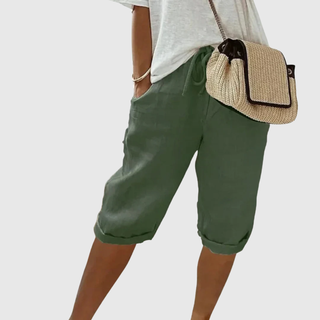 DEALCROIX | Shorts Capri à Cordon Camille