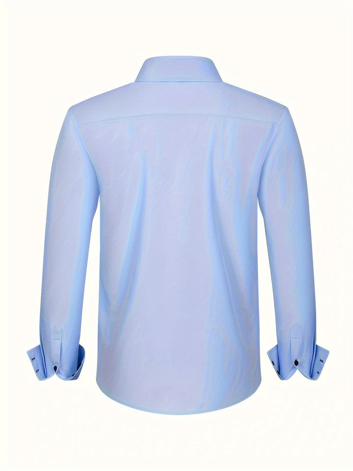 DELACROIX | CHEMISE ÉLÉGANTE LÉGÈRE AVEC DÉTAILS CONTRASTÉS