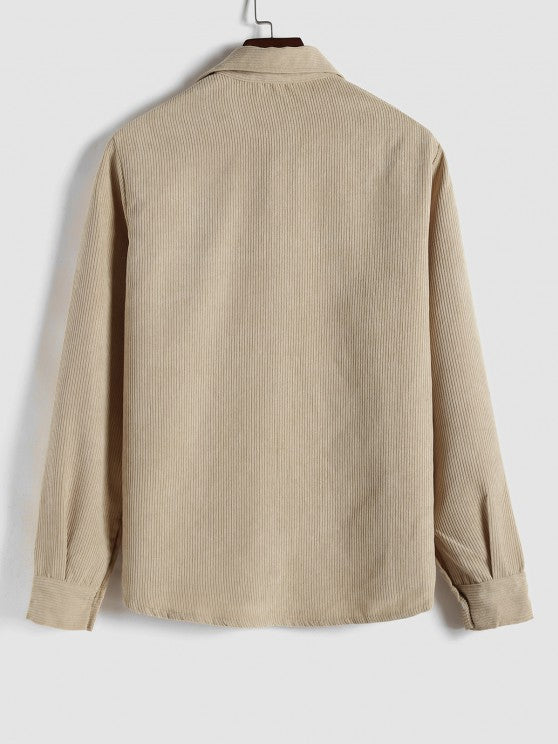 DELACROIX | CHEMISE MANCHES LONGUES DEMI-BOUTONS POUR HOMME
