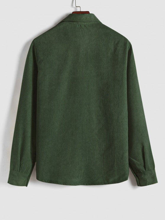 DELACROIX | CHEMISE MANCHES LONGUES DEMI-BOUTONS POUR HOMME