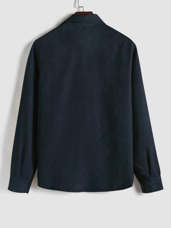 DELACROIX | CHEMISE MANCHES LONGUES DEMI-BOUTONS POUR HOMME
