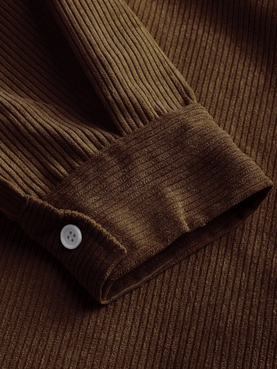 DELACROIX | CHEMISE MANCHES LONGUES DEMI-BOUTONS POUR HOMME