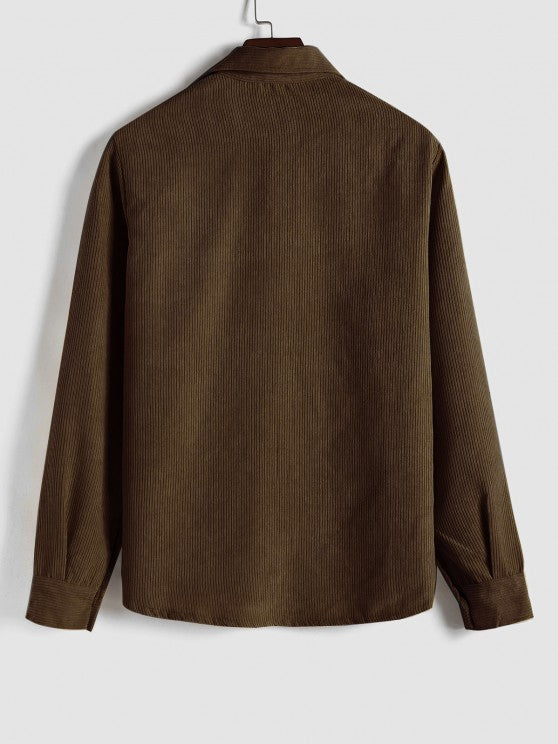 DELACROIX | CHEMISE MANCHES LONGUES DEMI-BOUTONS POUR HOMME