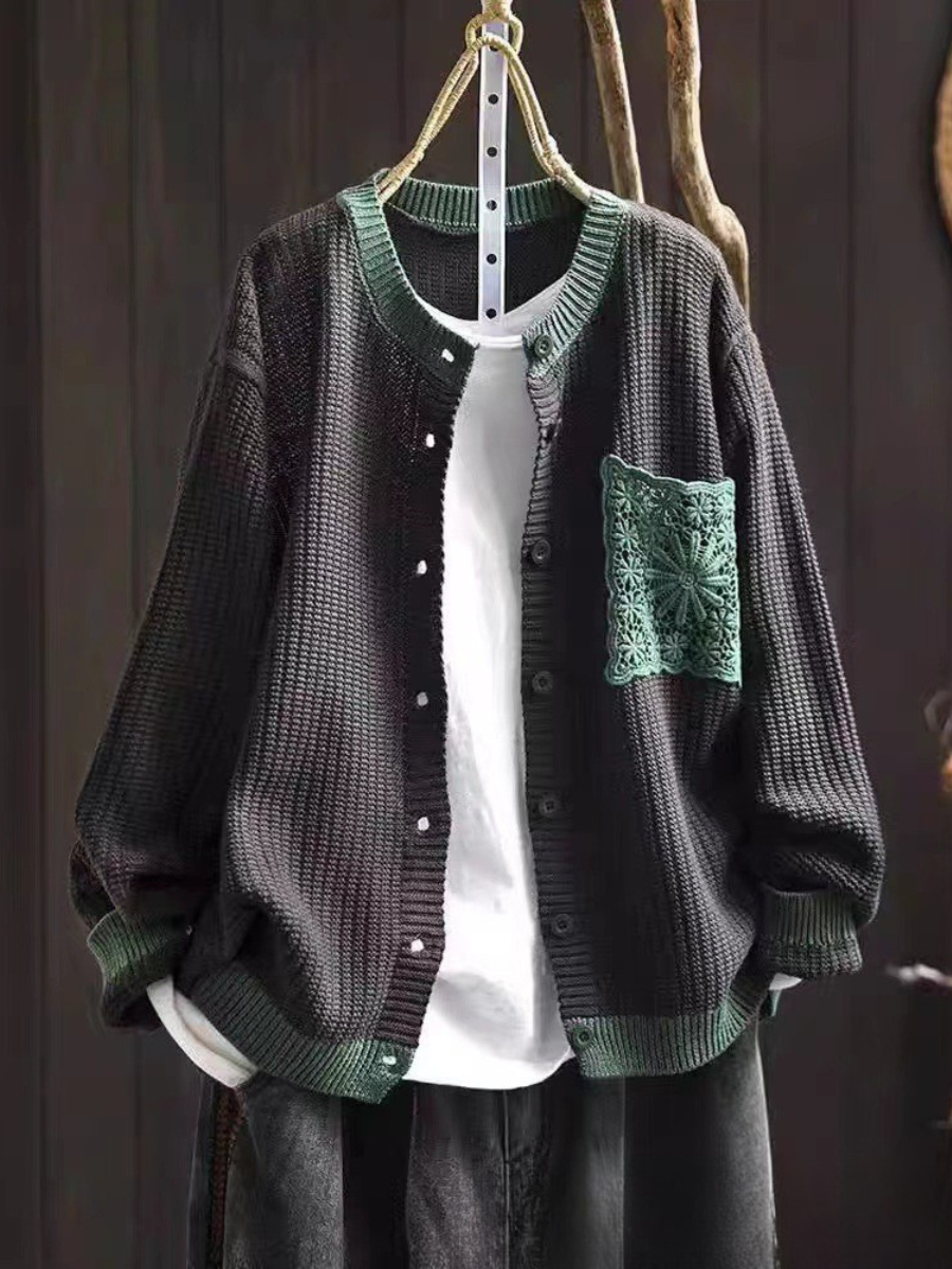 DELACROIX | Cardigan Maille Gaufrée à Poches Sandrine