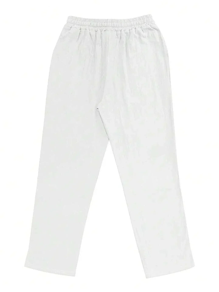 DELACROIX | PANTALON LÉGER EN LIN AVEC CORDON