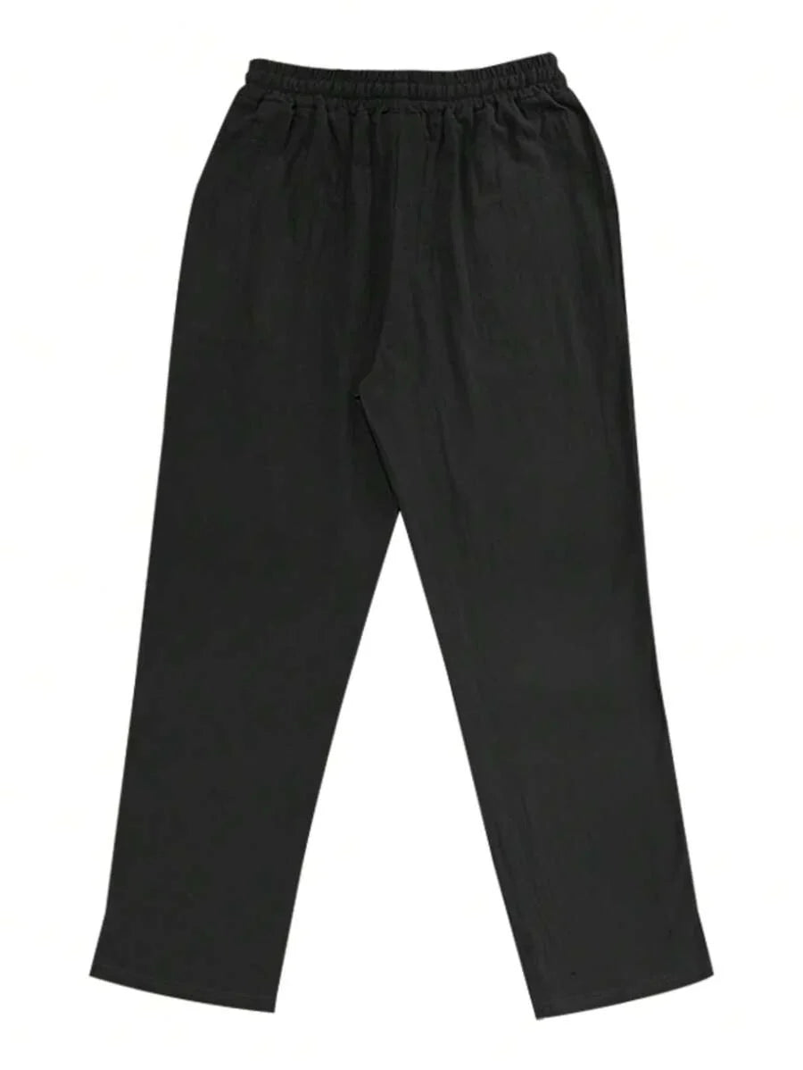 DELACROIX | PANTALON LÉGER EN LIN AVEC CORDON
