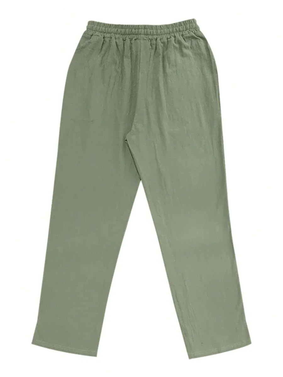 DELACROIX | PANTALON LÉGER EN LIN AVEC CORDON