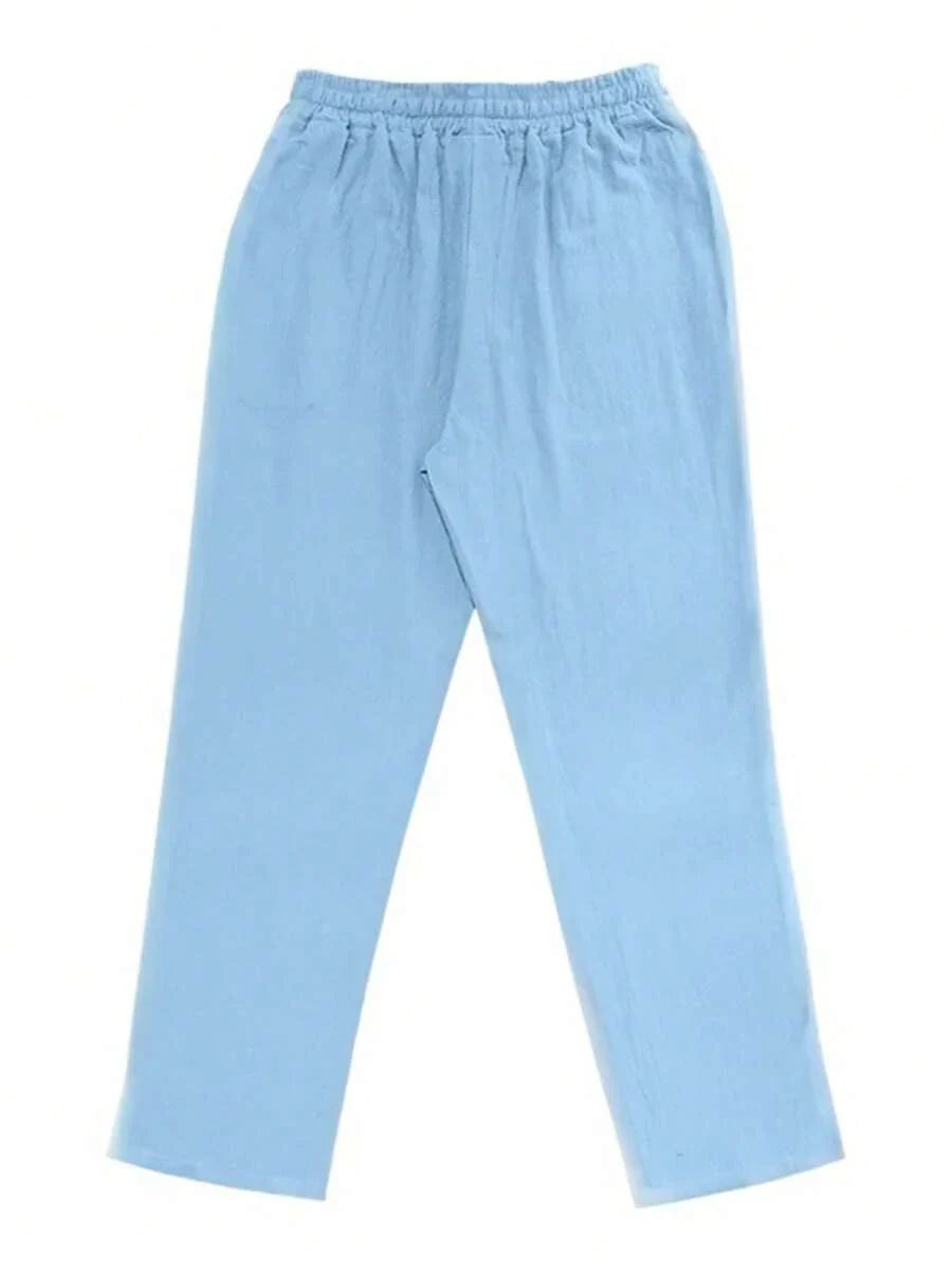 DELACROIX | PANTALON LÉGER EN LIN AVEC CORDON