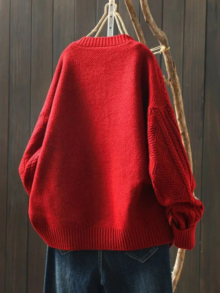 DELACROIX | Cardigan Torsades Col Rond Sophie
