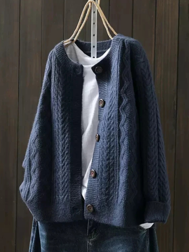 DELACROIX | Cardigan Torsades Col Rond Sophie