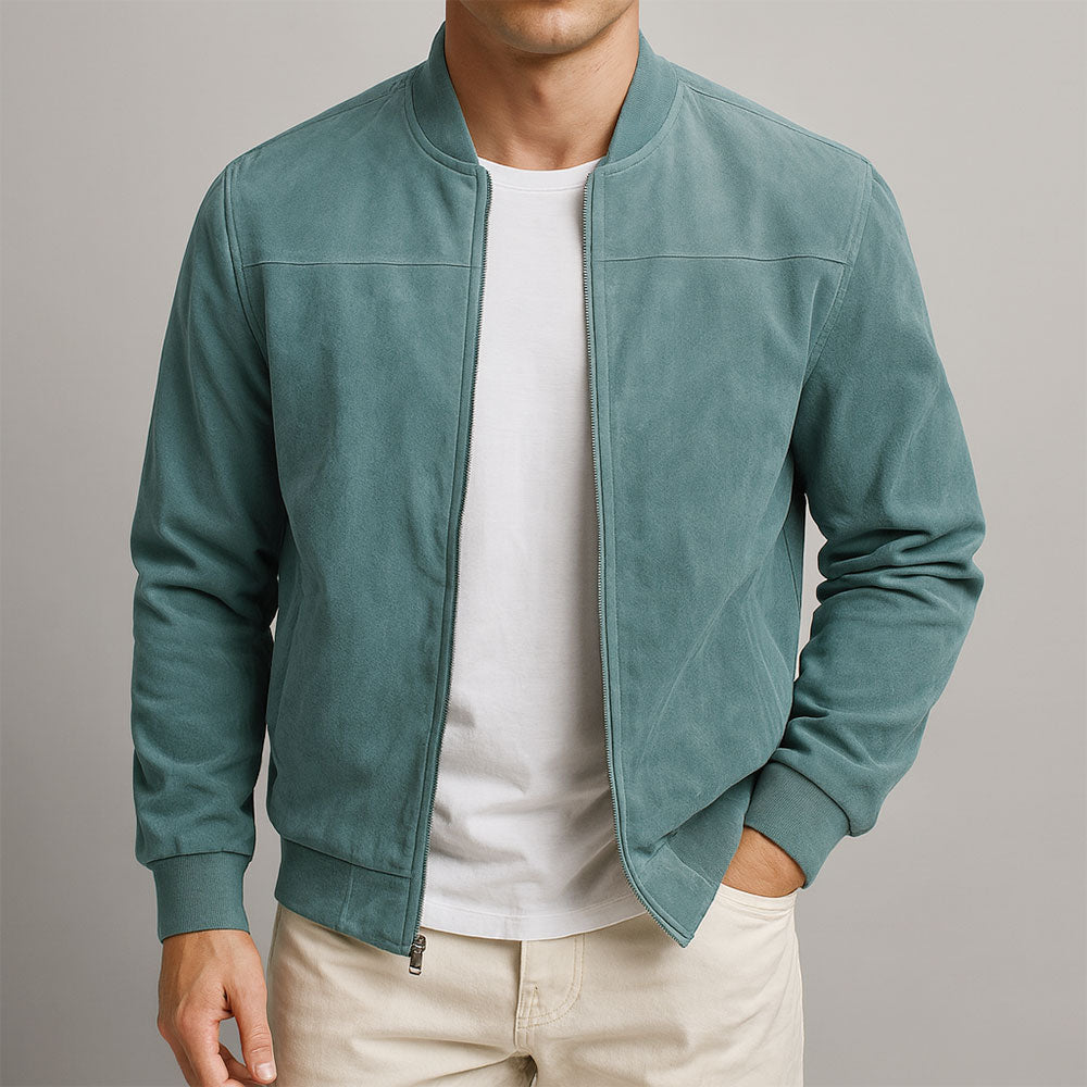 DELACROIX | Veste Bomber Effet Daim Antoine