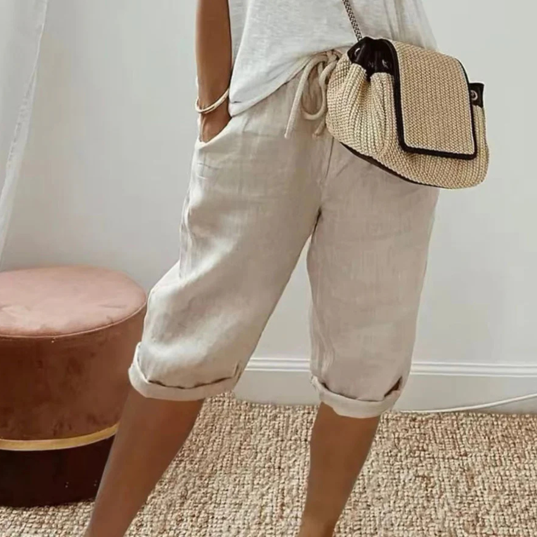 DEALCROIX | Shorts Capri à Cordon Camille