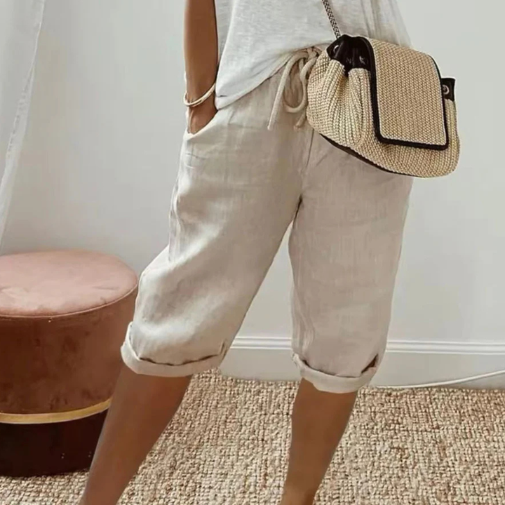 DEALCROIX | Shorts Capri à Cordon Camille