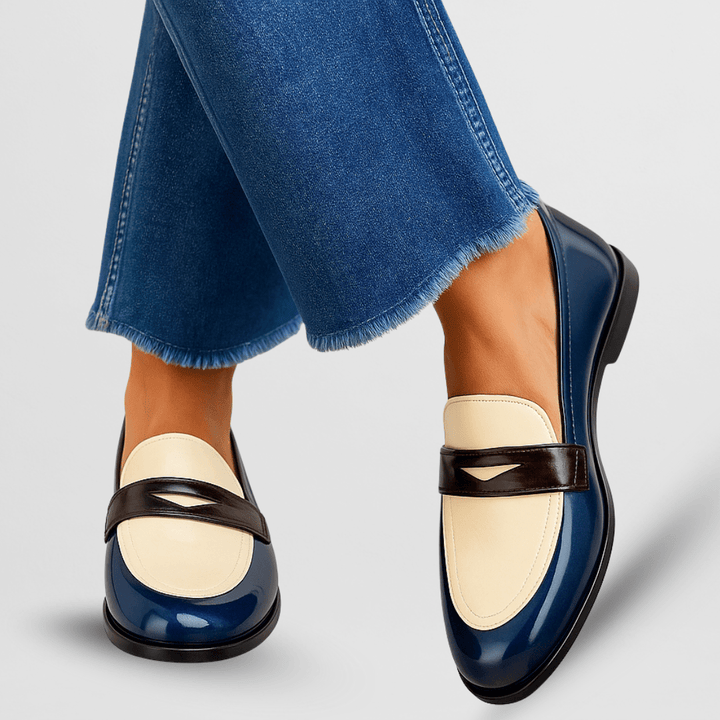 DELACROIX | Mocassins Vernis Bicolores Élina