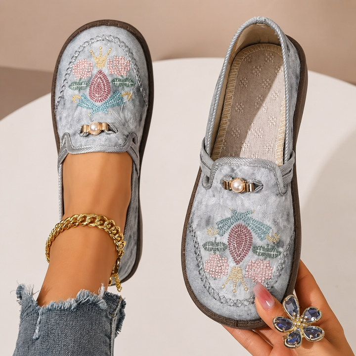 DELACROIX | Mocassins Brodés Confort Michèle