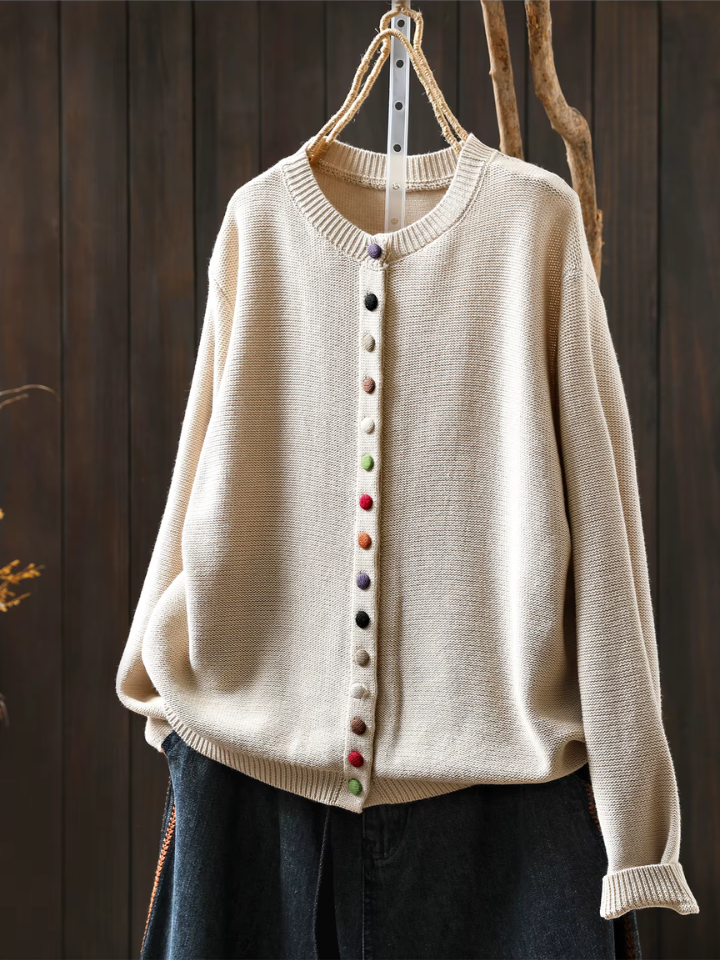 DELACROIX | Cardigan Boutons Colorés Michèle