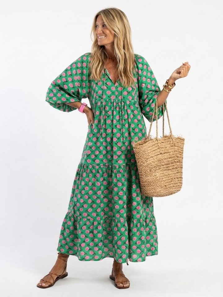 DELACROIX | Robe Midi à Imprimé Floral Fiora