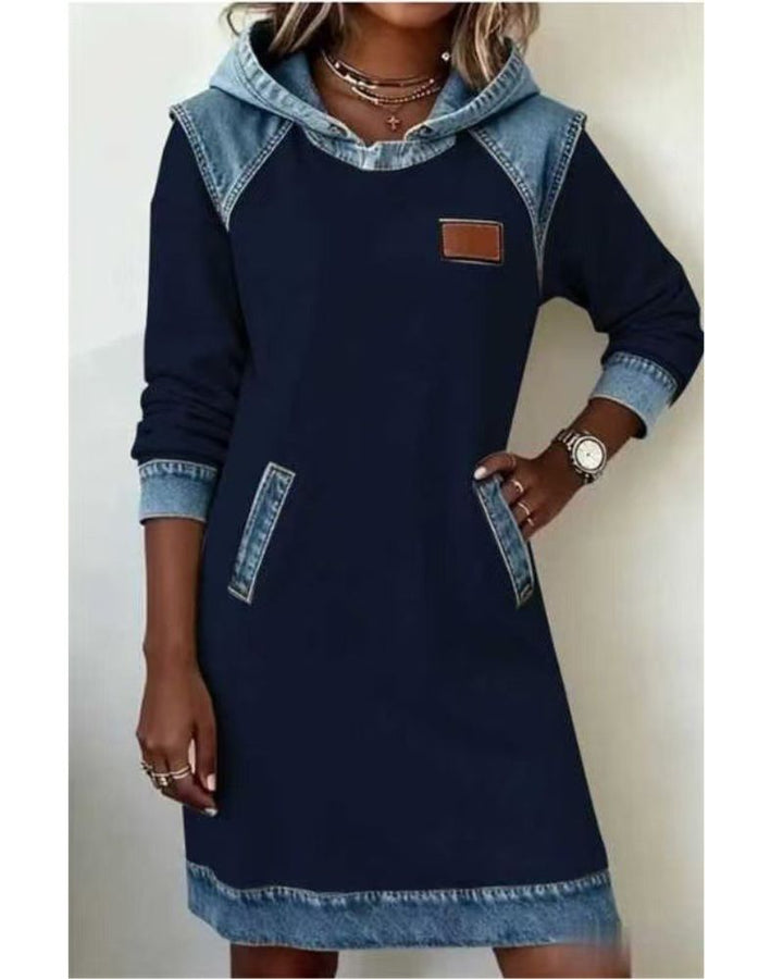 DELACROIX | Robe à Capuche Denim pour Femme Véronique