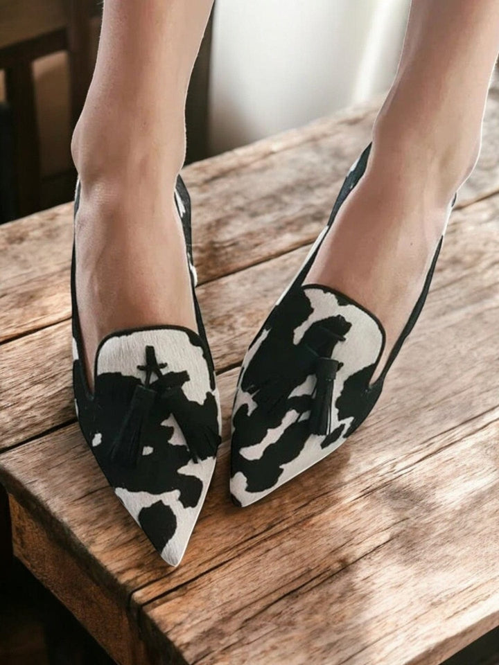DELACROIX | Mocassins Pointus Imprimé Animalier Mathilde