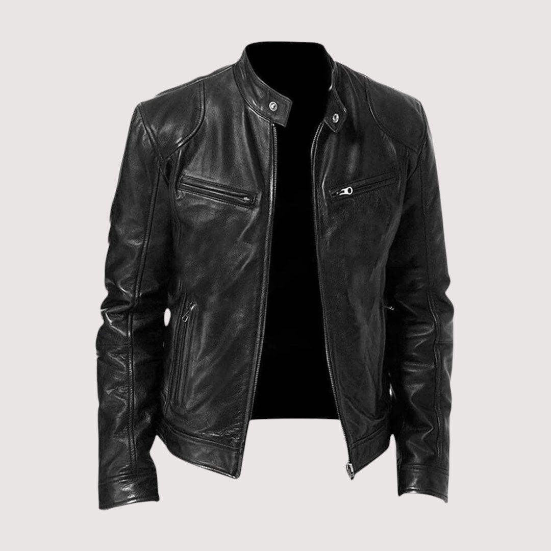 DELACROIX | VESTE EN CUIR HAUT DE GAMME ÉLÉGANTE POUR HOMME