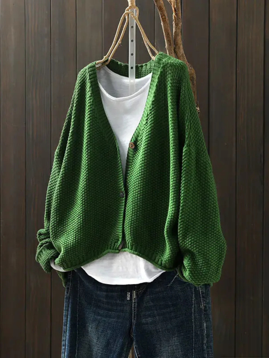 DELACROIX | Cardigan Maille Épaisse Col V Élina