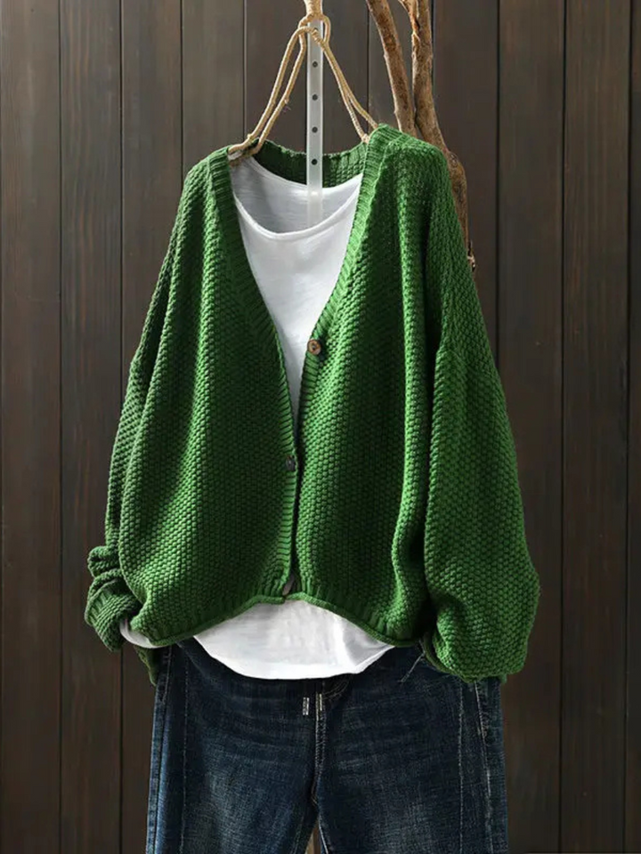 DELACROIX | Cardigan Maille Épaisse Col V Élina