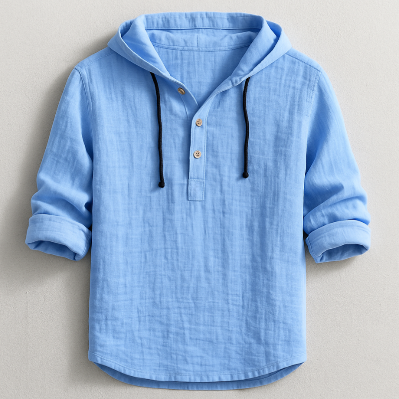 DELACROIX | Chemise en Lin à Capuche Pierre