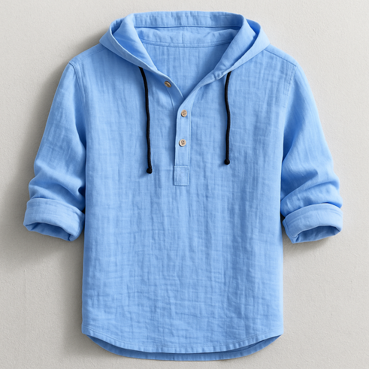 DELACROIX | Chemise en Lin à Capuche Pierre