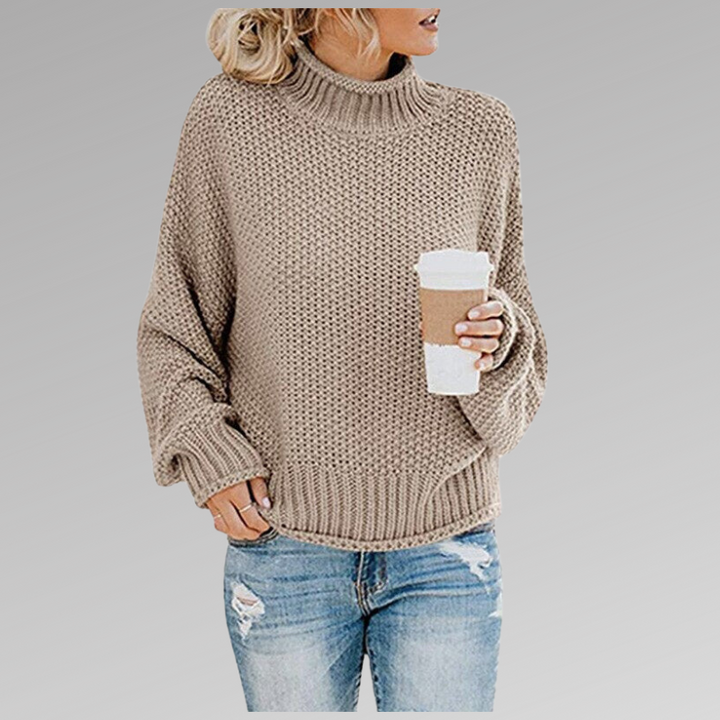 DELACROIX | Pull Col Roulé Grosse Maille Juliette