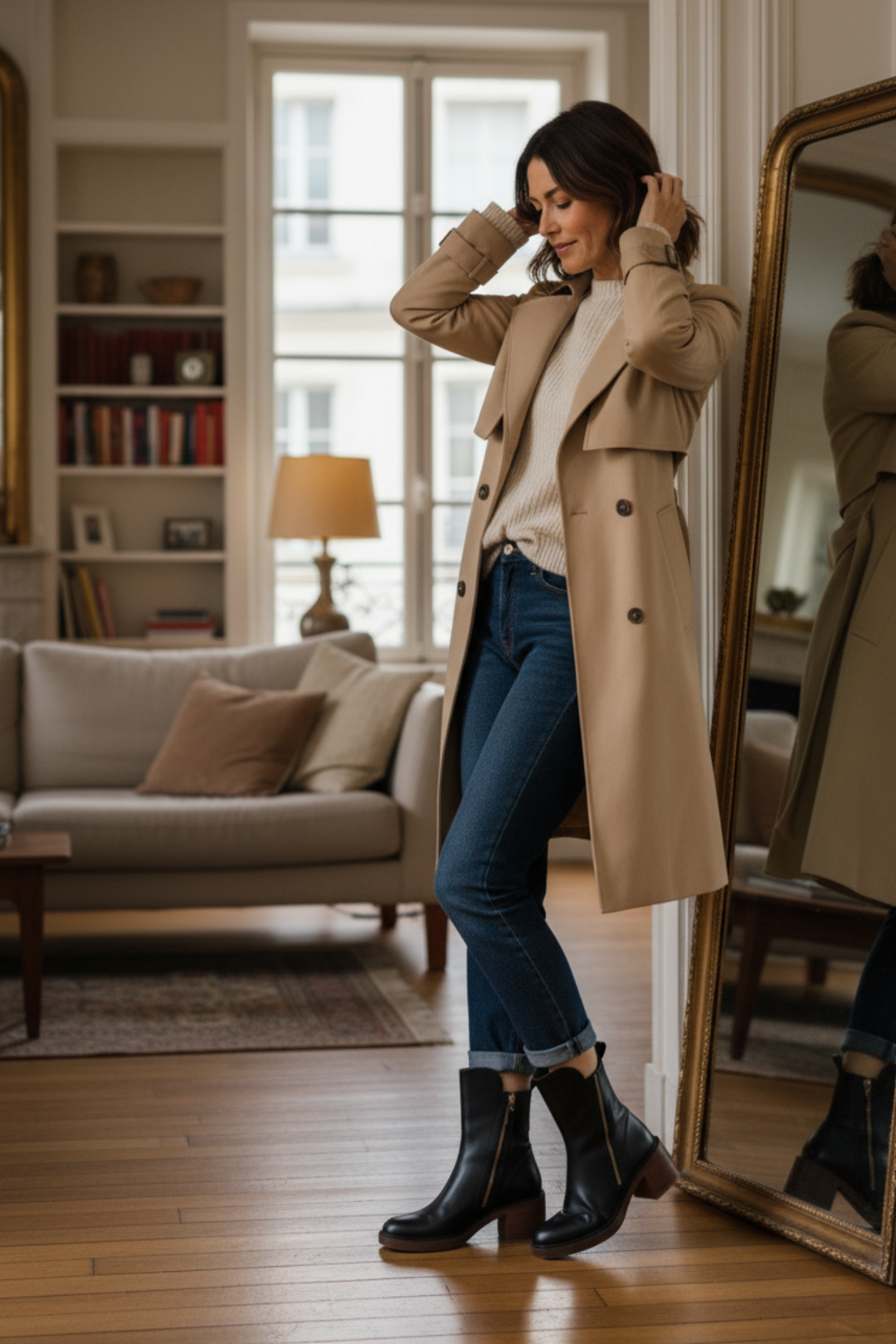 DELACROIX | Bottines Zippées Talon Confort Isabelle