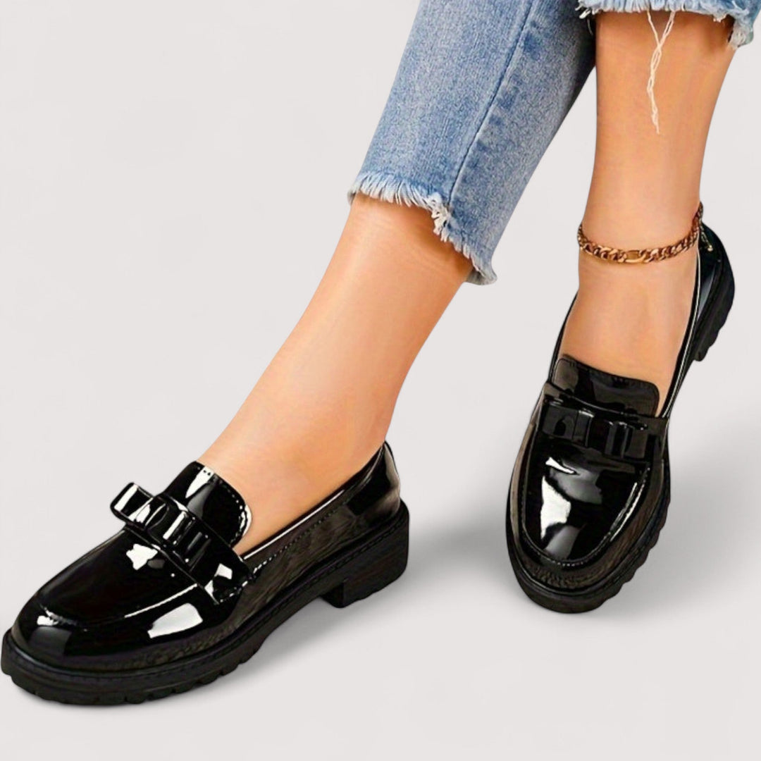 DELACROIX | Mocassins Vernis à Nœud Mathilde