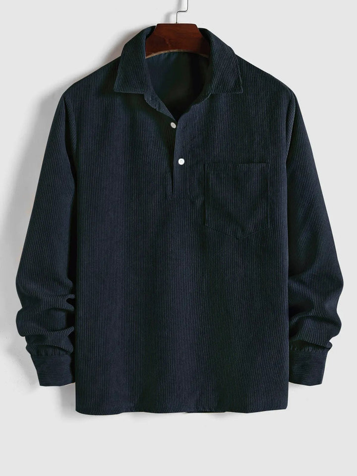 DELACROIX | CHEMISE MANCHES LONGUES DEMI-BOUTONS POUR HOMME