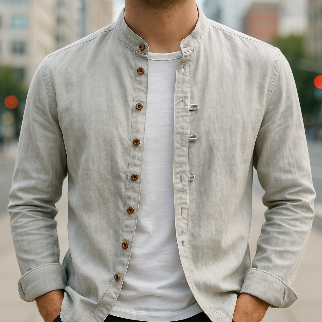 DELACROIX | CHEMISE EN LIN ET COTON POUR HOMME