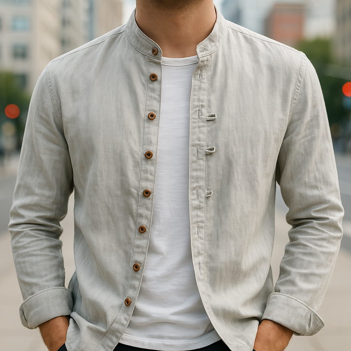 DELACROIX | CHEMISE EN LIN ET COTON POUR HOMME
