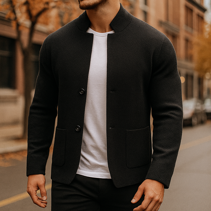 DELACROIX | CARDIGAN EN LAINE TRICOTÉE POUR HOMME