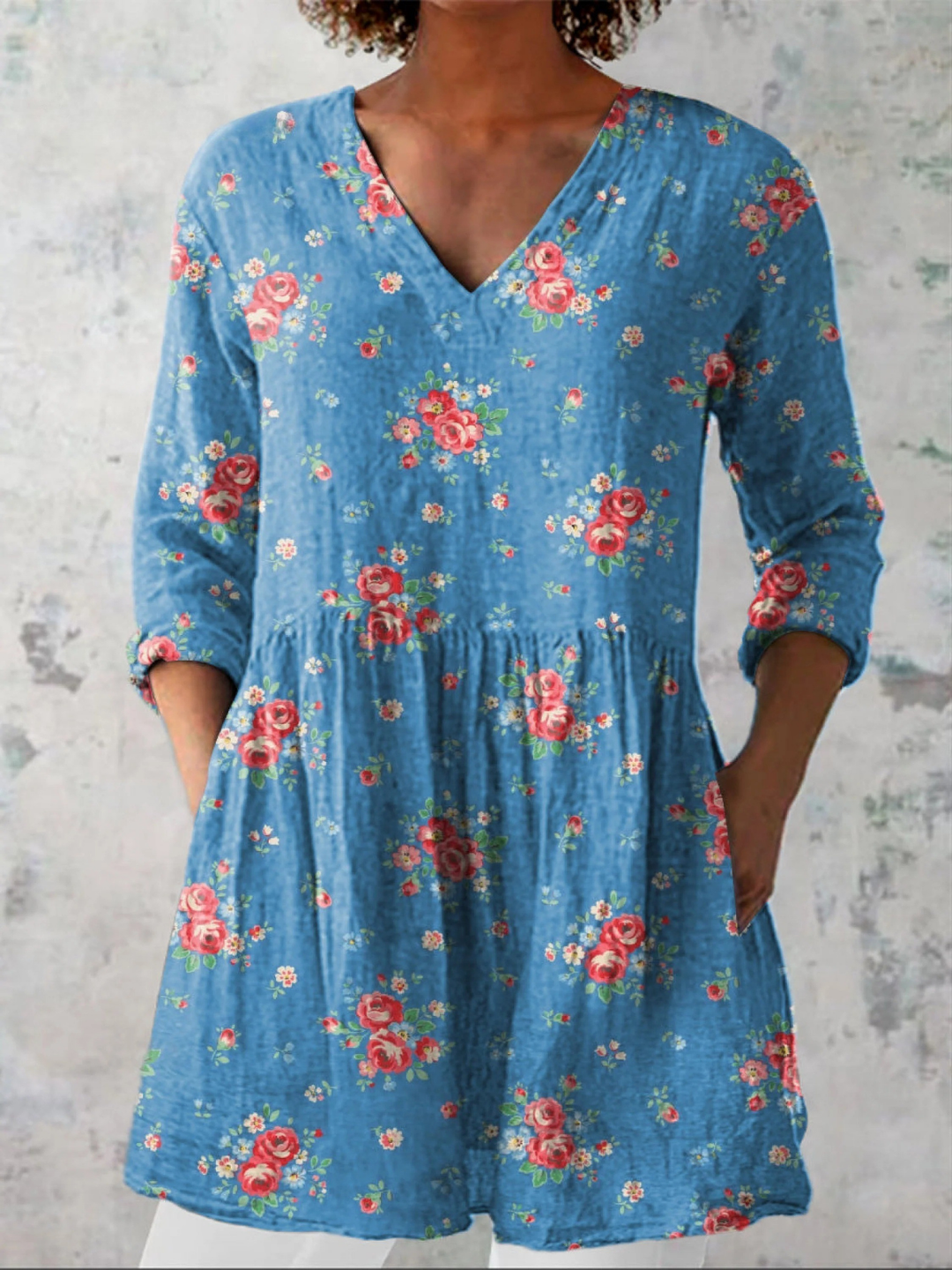 DELACROIX | Blouse Longue Col V Sandrine