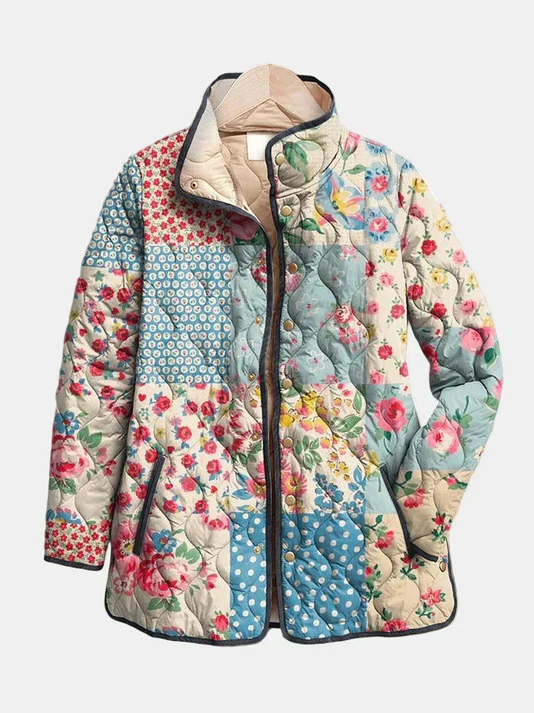 DELACROIX | Veste Matelassée Patchwork Fleuri Chloé