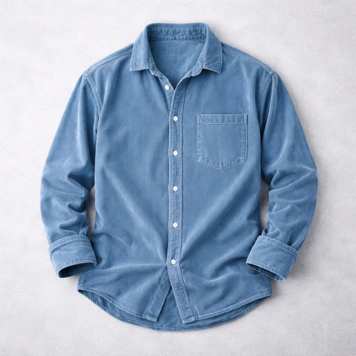 DELACROIX | CHEMISE CLASSIQUE EN VELOURS CÔTELÉ POUR HOMMES
