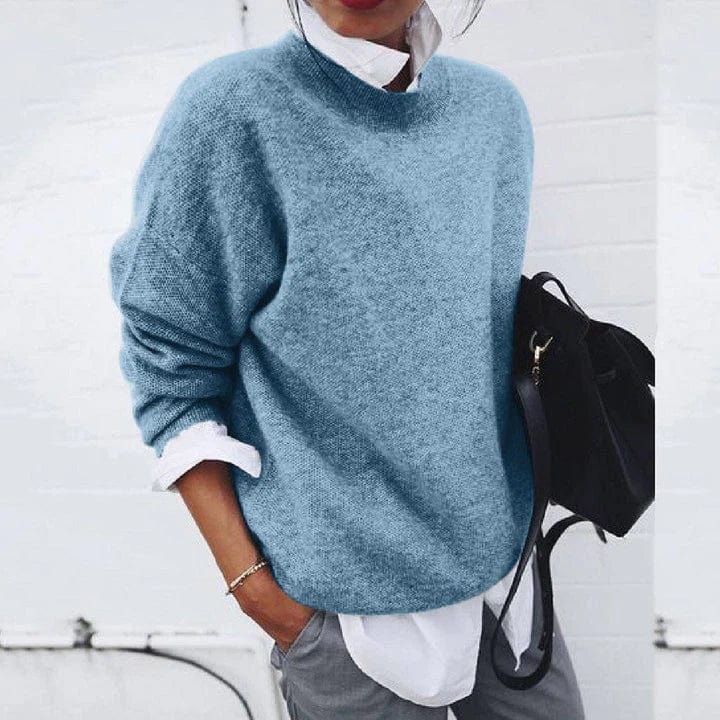 DELACROIX | Pull Col Montant Maille Fine Nicole