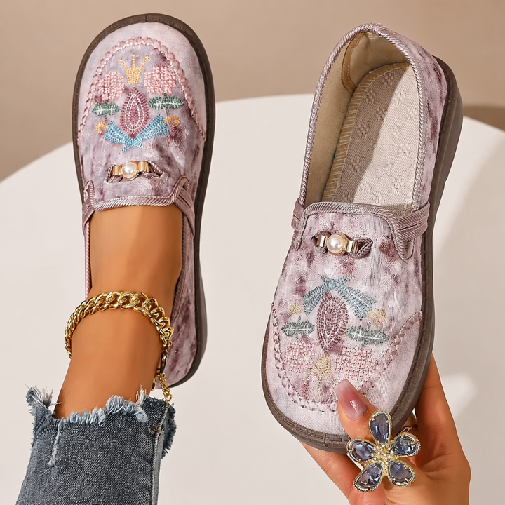 DELACROIX | Mocassins Brodés Confort Michèle