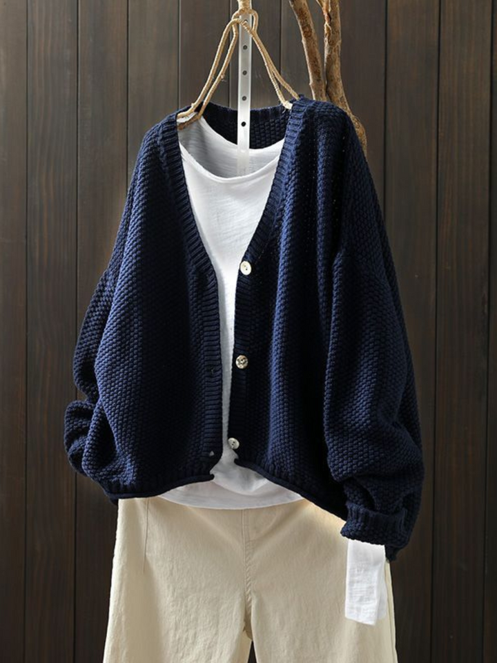 DELACROIX | Cardigan Maille Épaisse Col V Élina