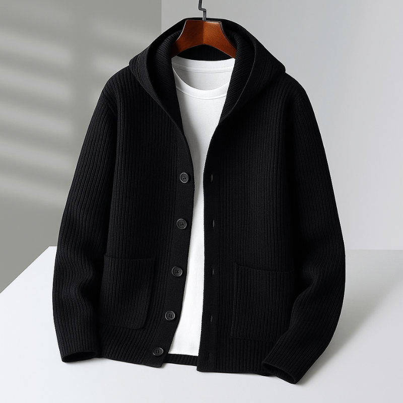DELACROIX | CARDIGAN À CAPUCHE POUR HOMME