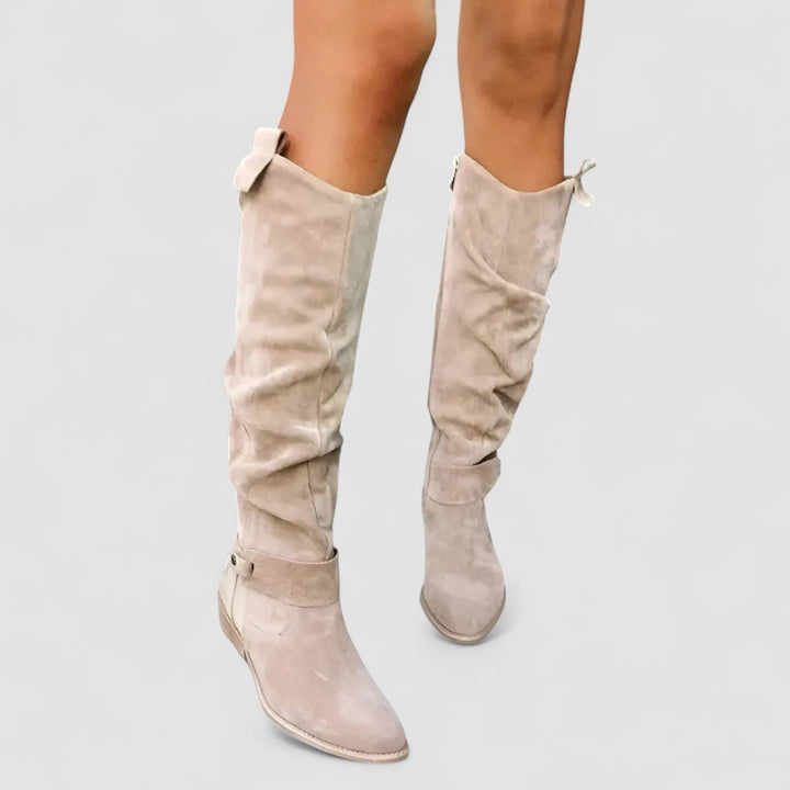 DELACROIX | Bottes Hautes Effet Daim Manon