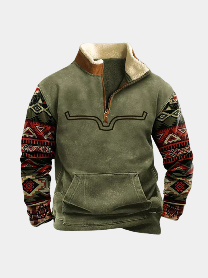 DELACROIX | PULL AVEC ZIP POR HOMME